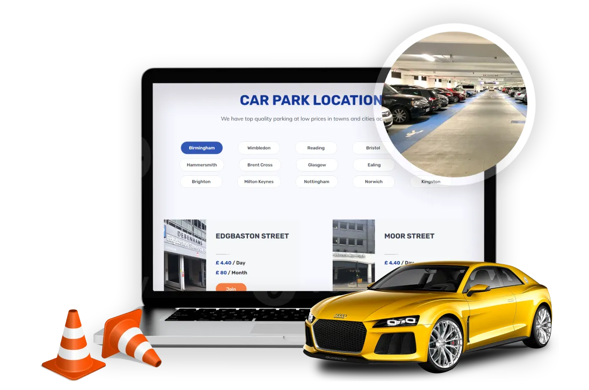 Automated Car Parking Management System Interface
