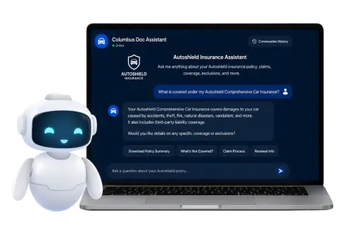Vehicle insurance policy access platform interface