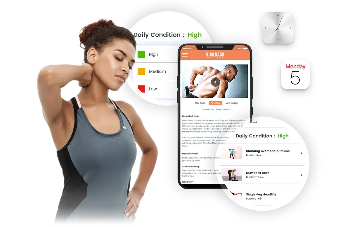 IoT-based Healthcare Solution for Relieving Back Pain Interface